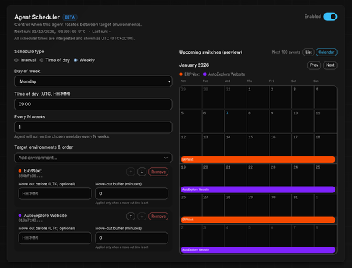 AutoExplore Agent Scheduler