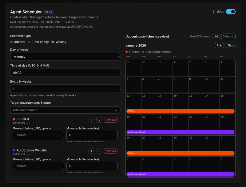 AutoExplore Agent Scheduler